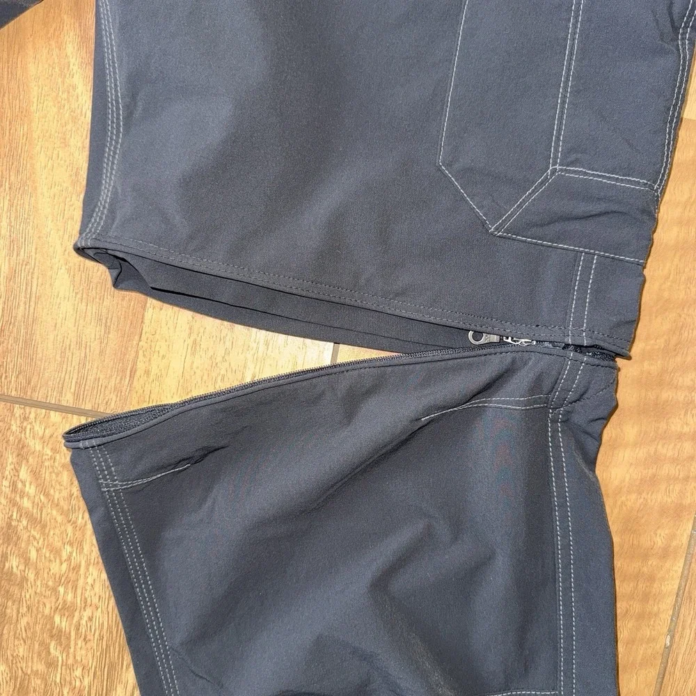 Men's Kuhl Renegade Convertible Stealth Zip Off Hiking Cargo Pants Size 36x32